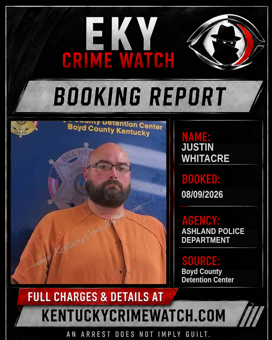 JUSTIN WHITACRE booking image
