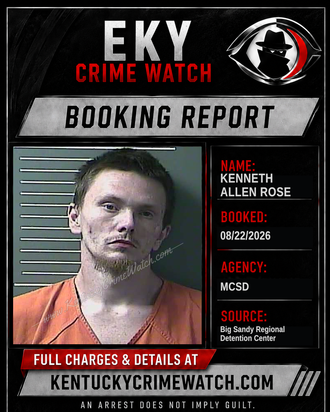 KENNETH ALLEN ROSE booking image