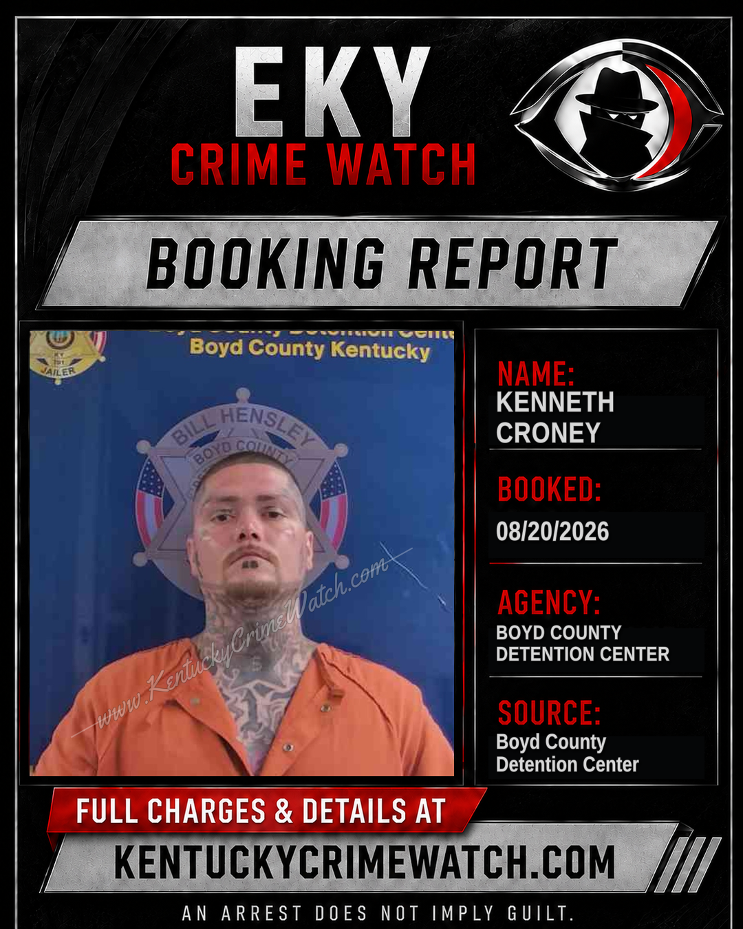 KENNETH CRONEY booking image