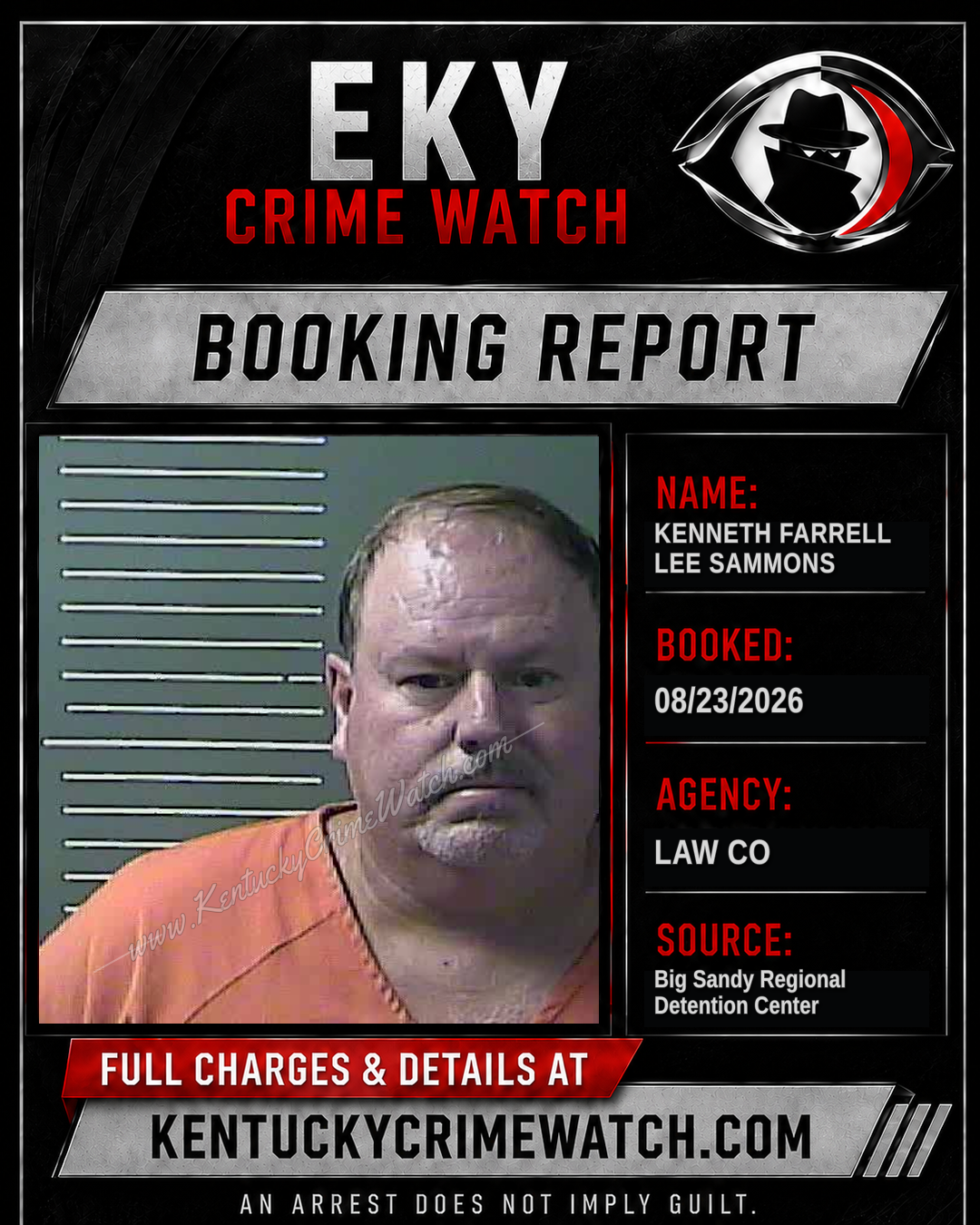 KENNETH FARRELL LEE SAMMONS booking image