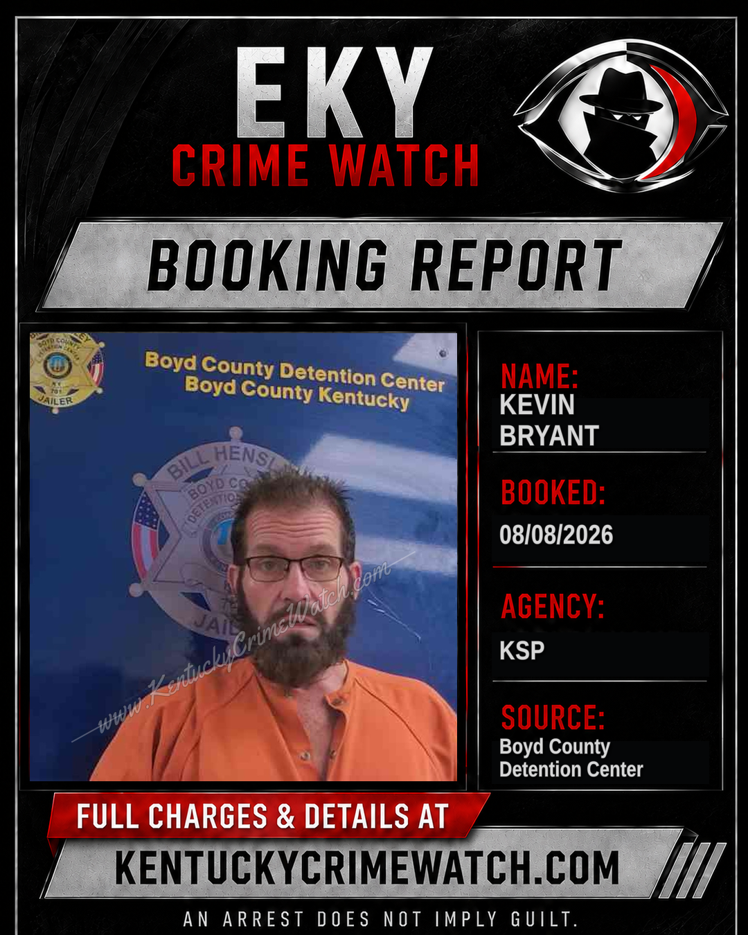 KEVIN BRYANT booking image