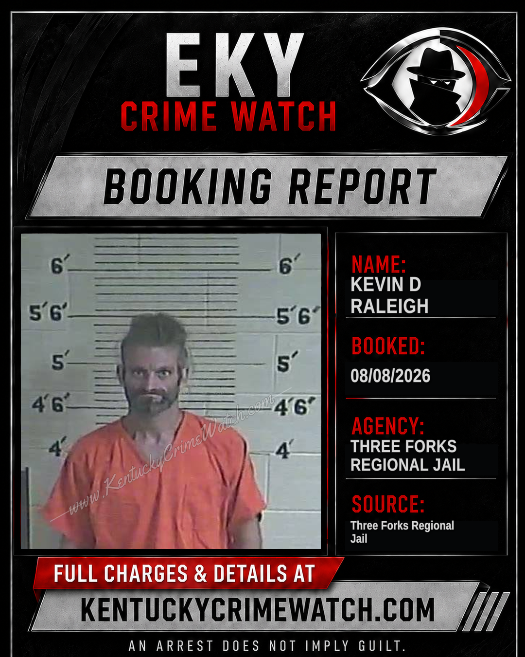 Kevin D Raleigh booking image