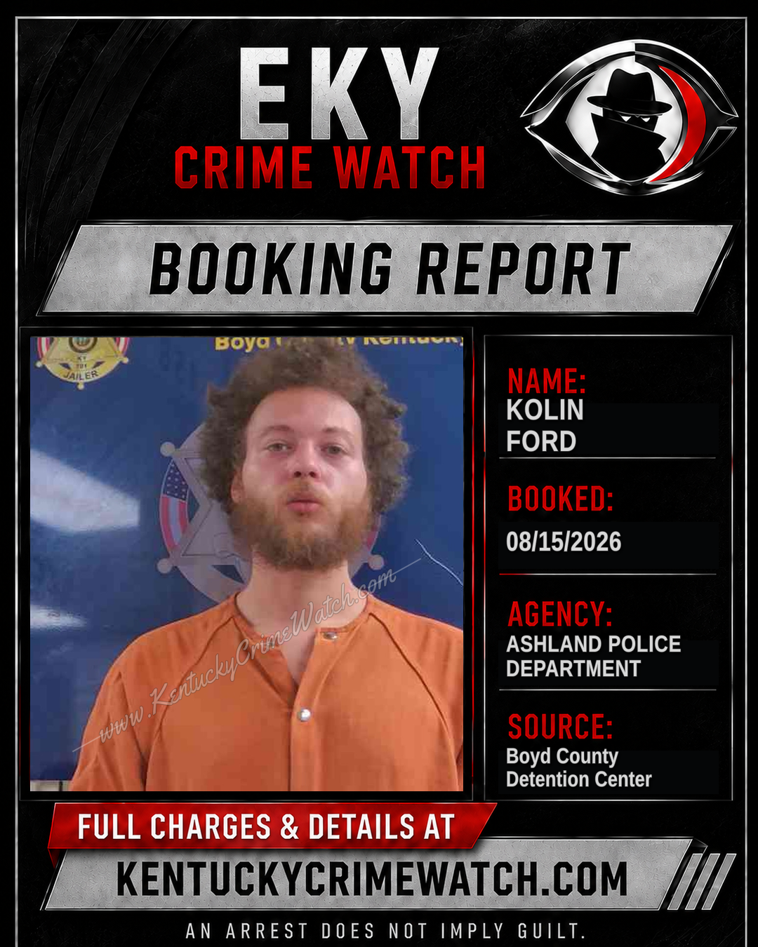 KOLIN FORD booking image