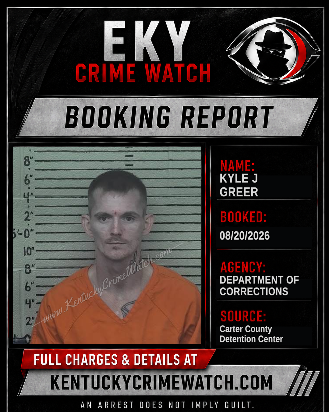 KYLE J GREER booking image