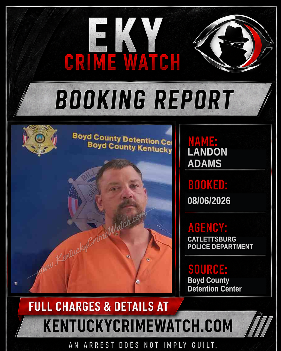 LANDON ADAMS booking image