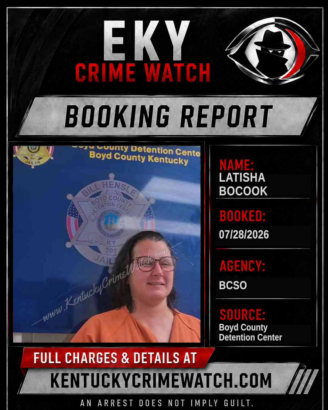 Latisha BOCOOK booking image