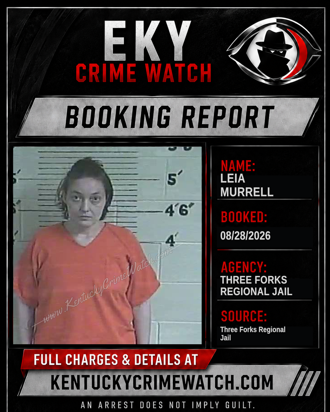Leia Murrell booking image