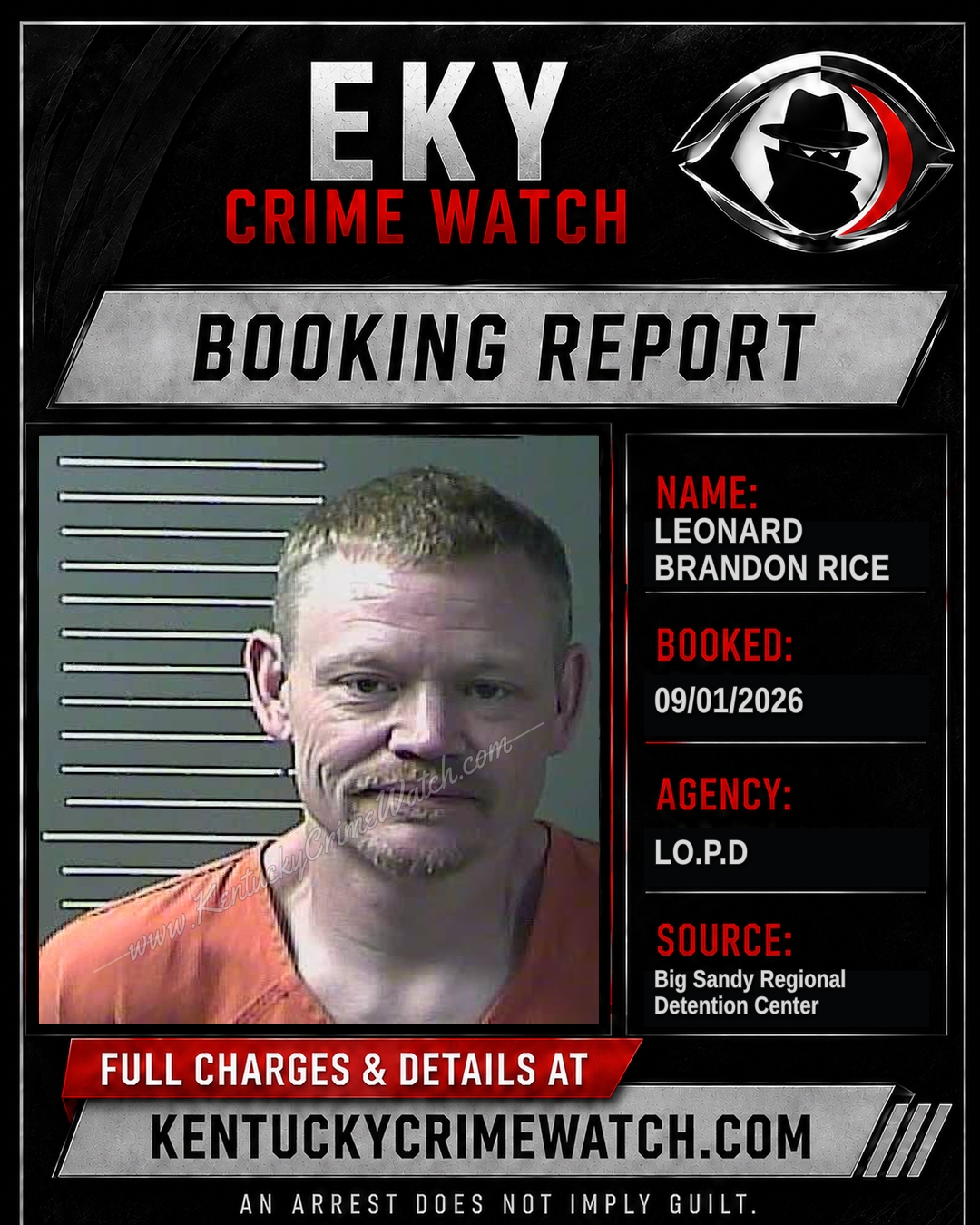 LEONARD BRANDON RICE booking image