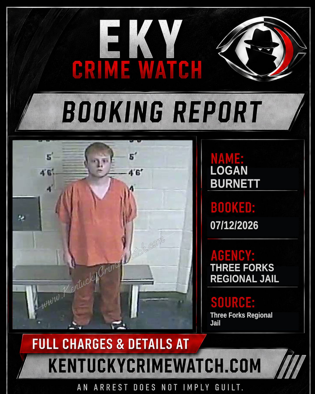 Logan Burnett booking image