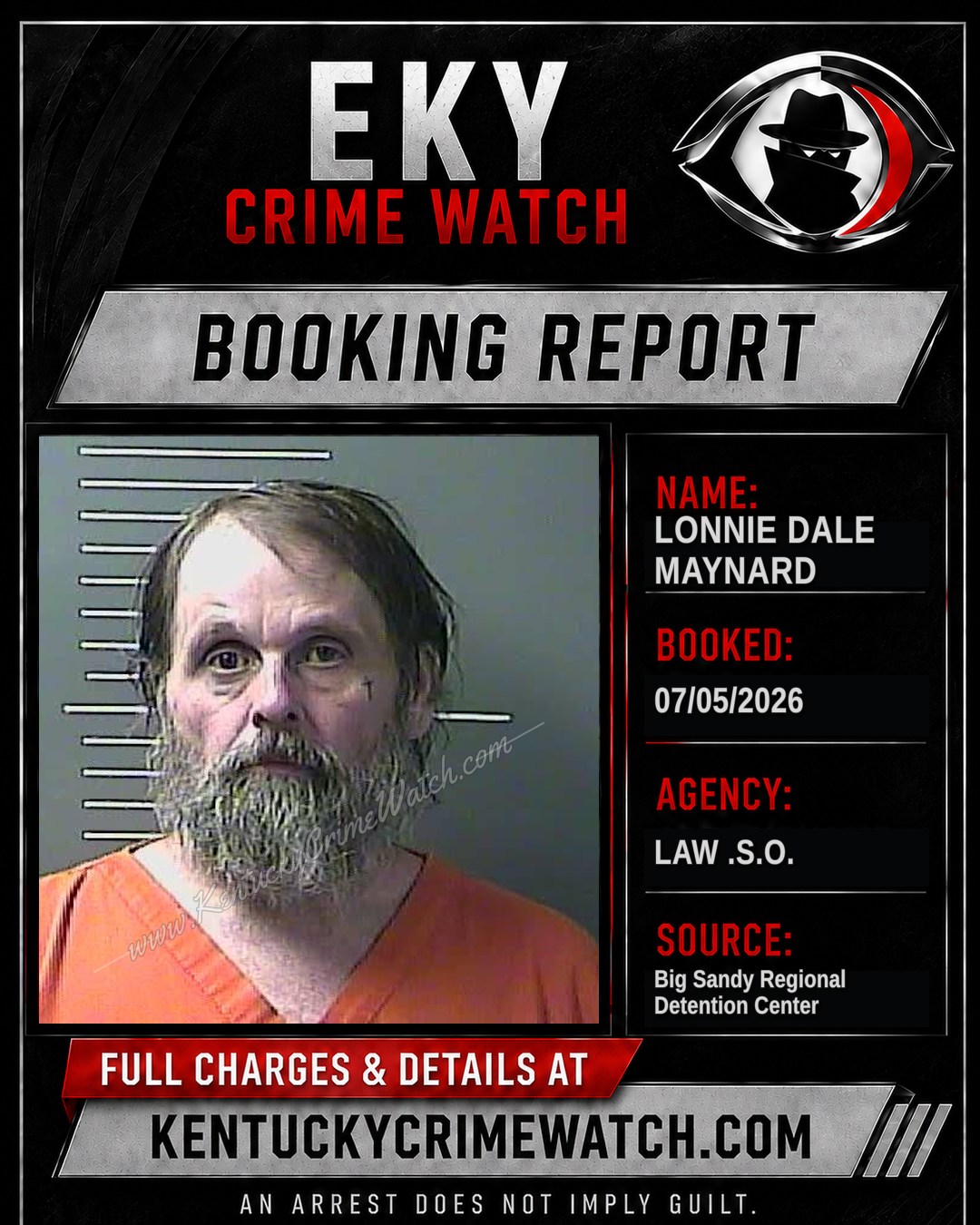 LONNIE DALE MAYNARD booking image