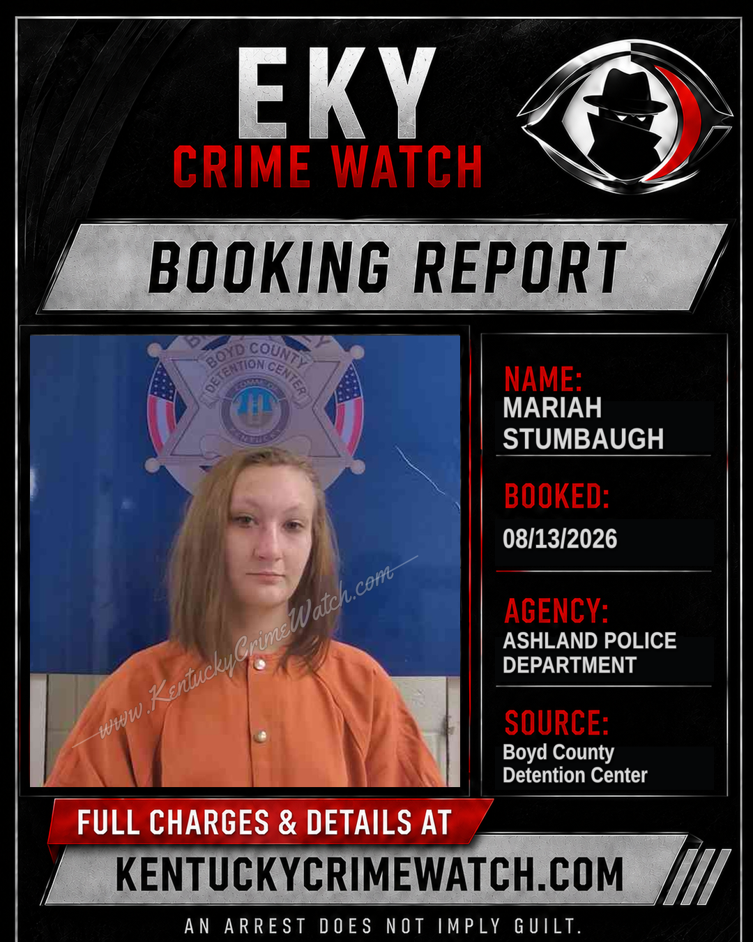 MARIAH STUMBAUGH booking image