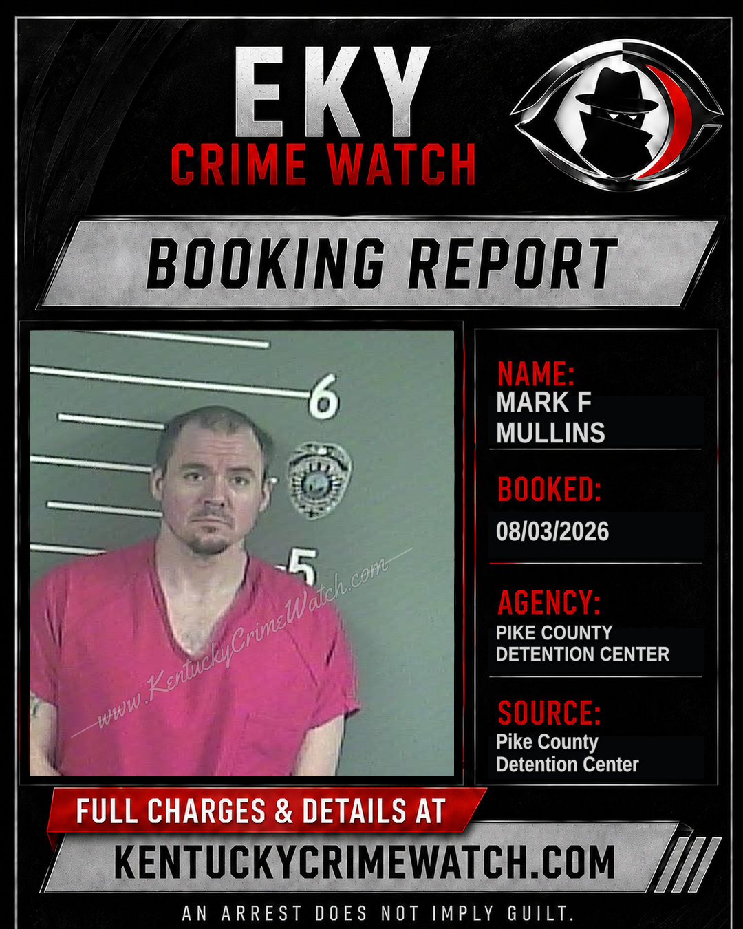 MARK F MULLINS booking image