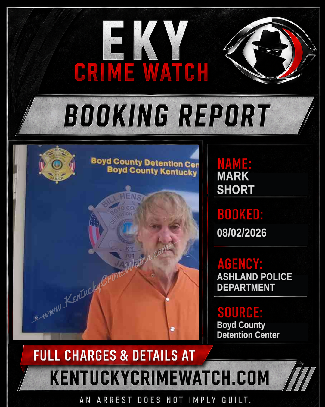 MARK SHORT booking image
