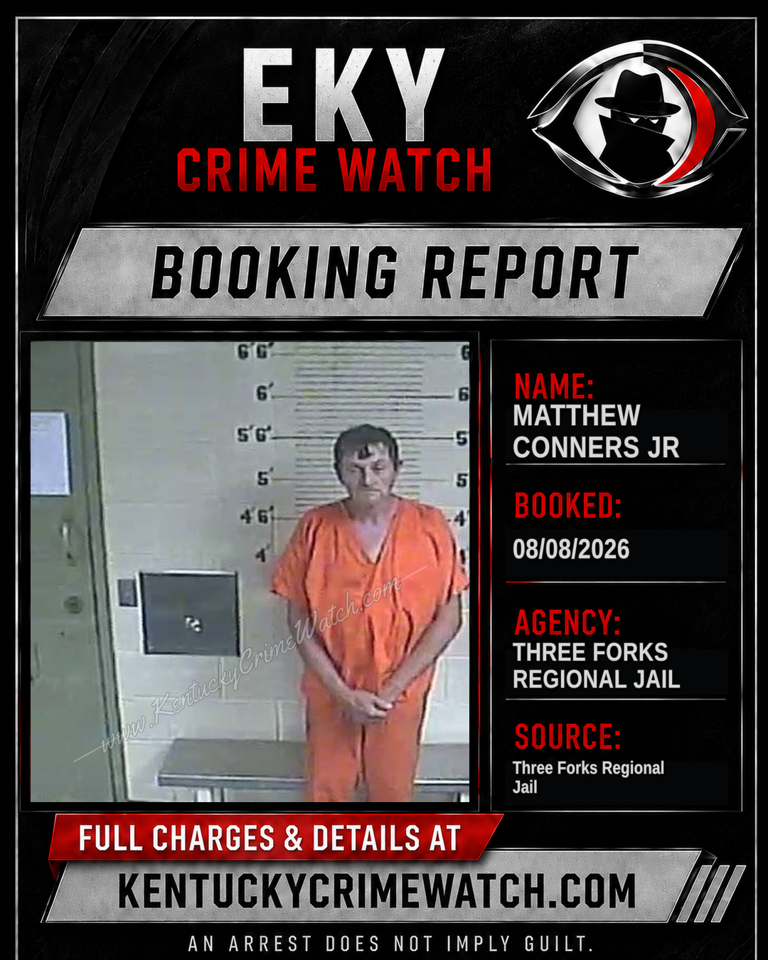 Matthew Conners JR booking image