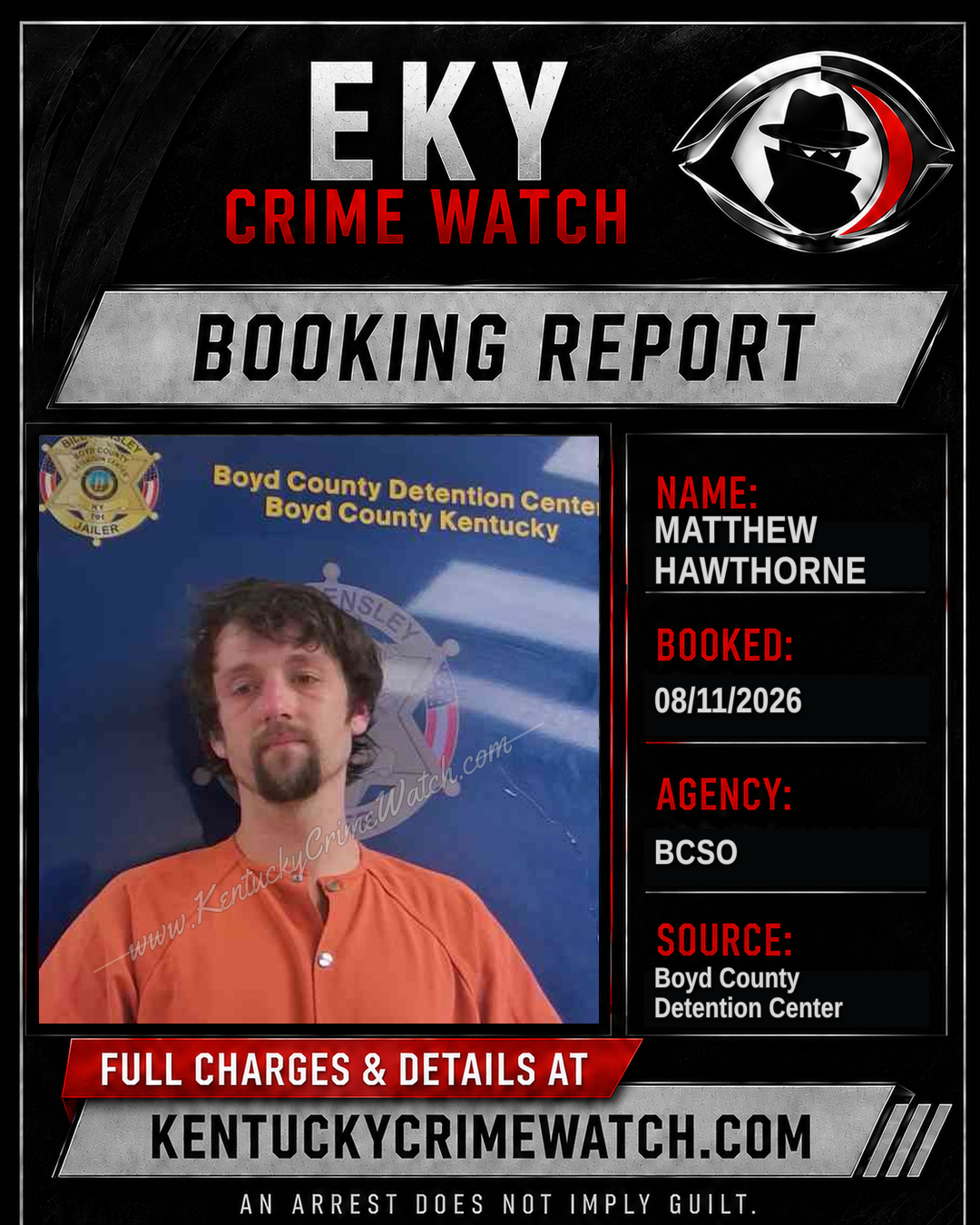 MATTHEW HAWTHORNE booking image