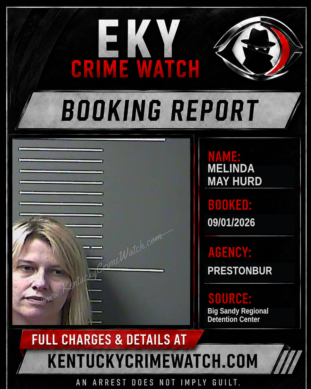 MELINDA MAY HURD booking image