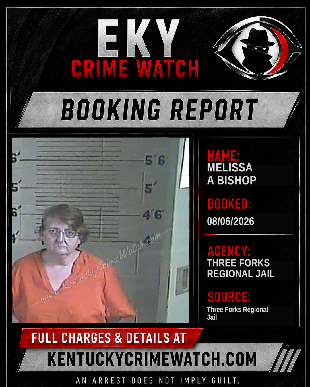 Melissa A Bishop booking image