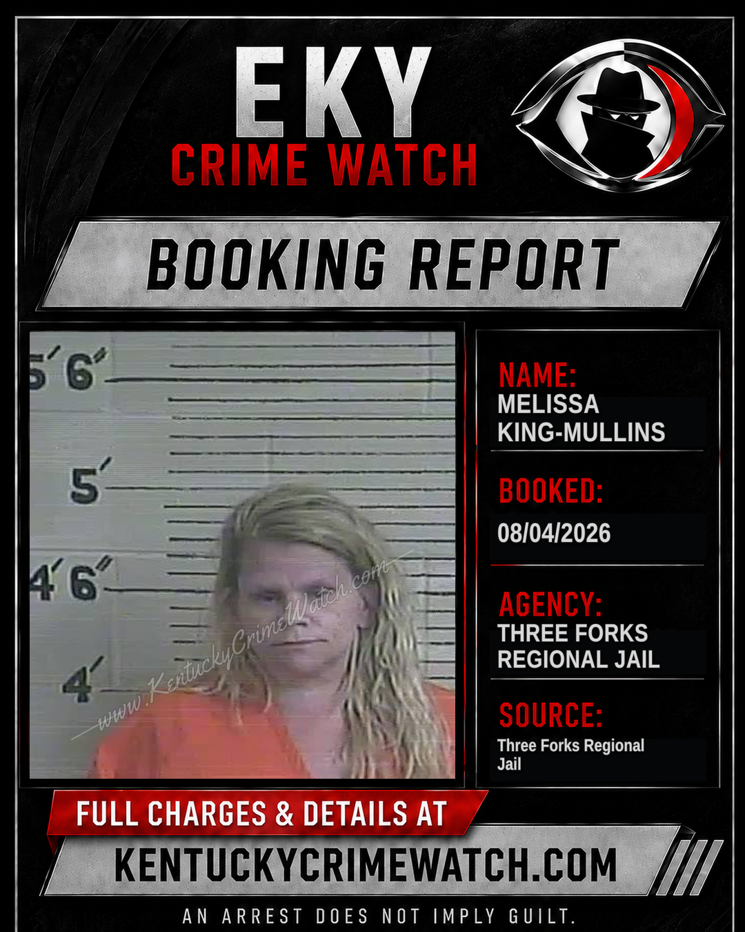 Melissa King-Mullins booking image