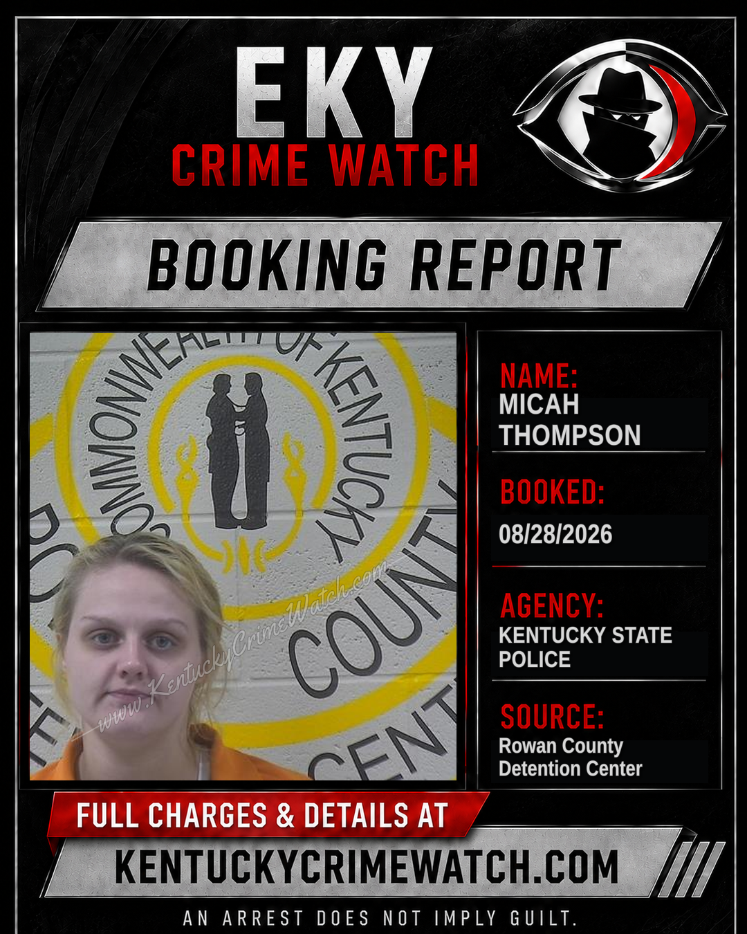 MICAH THOMPSON booking image