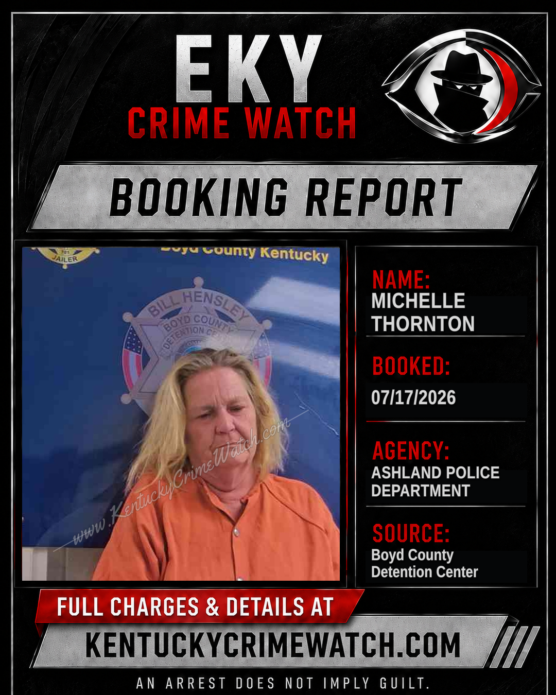 MICHELLE THORNTON booking image