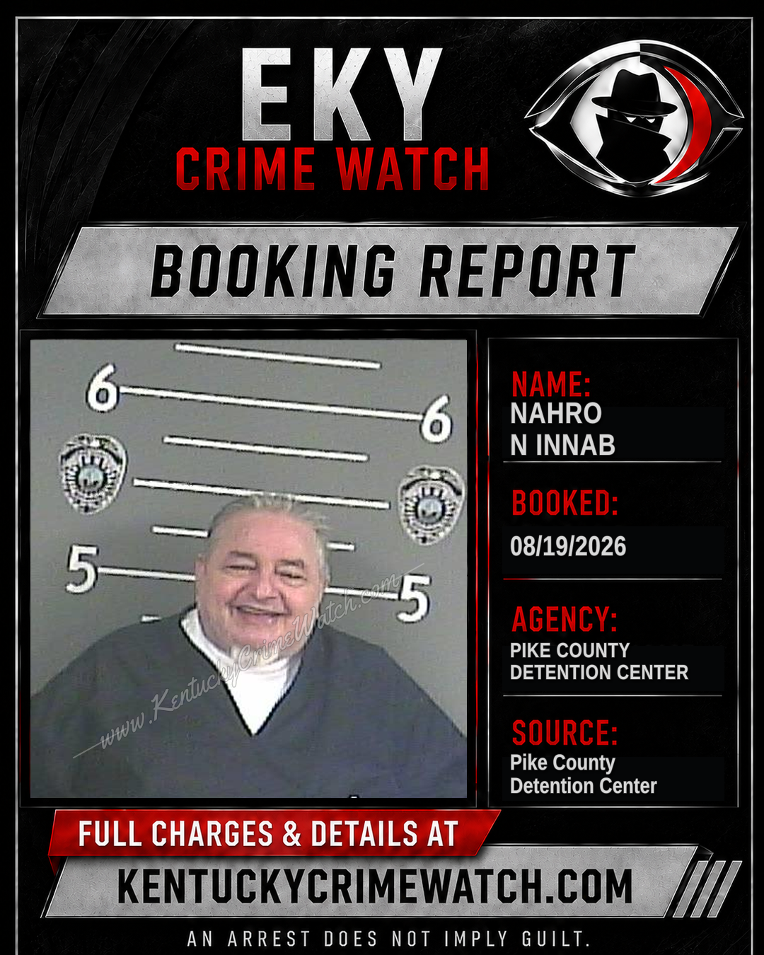 NAHRO N INNAB booking image
