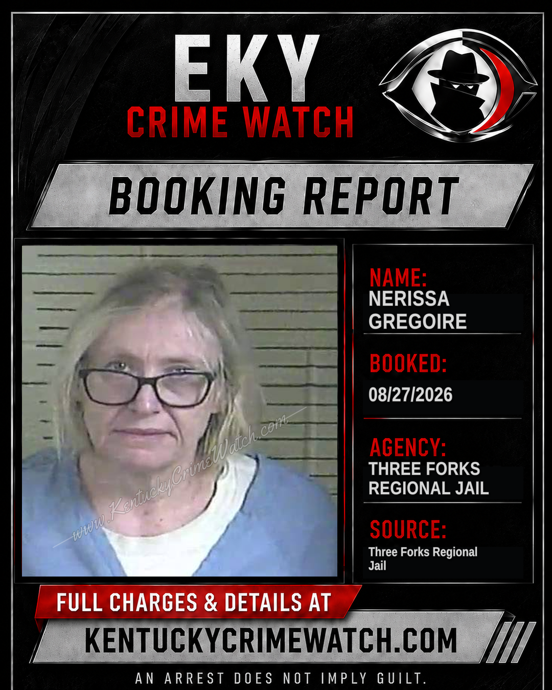 Nerissa Gregoire booking image