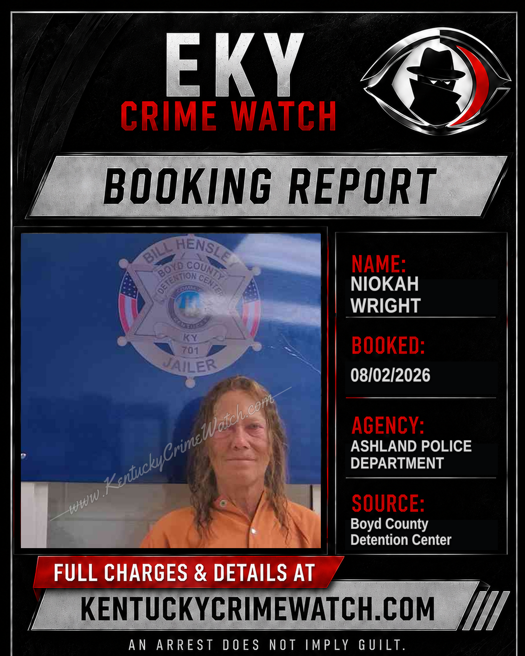 NIOKAH WRIGHT booking image