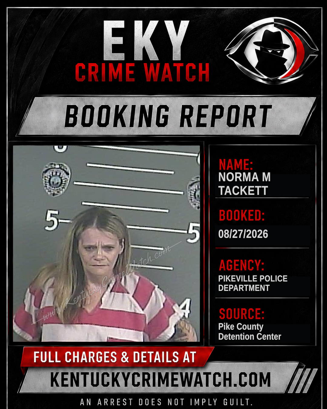 NORMA M TACKETT booking image