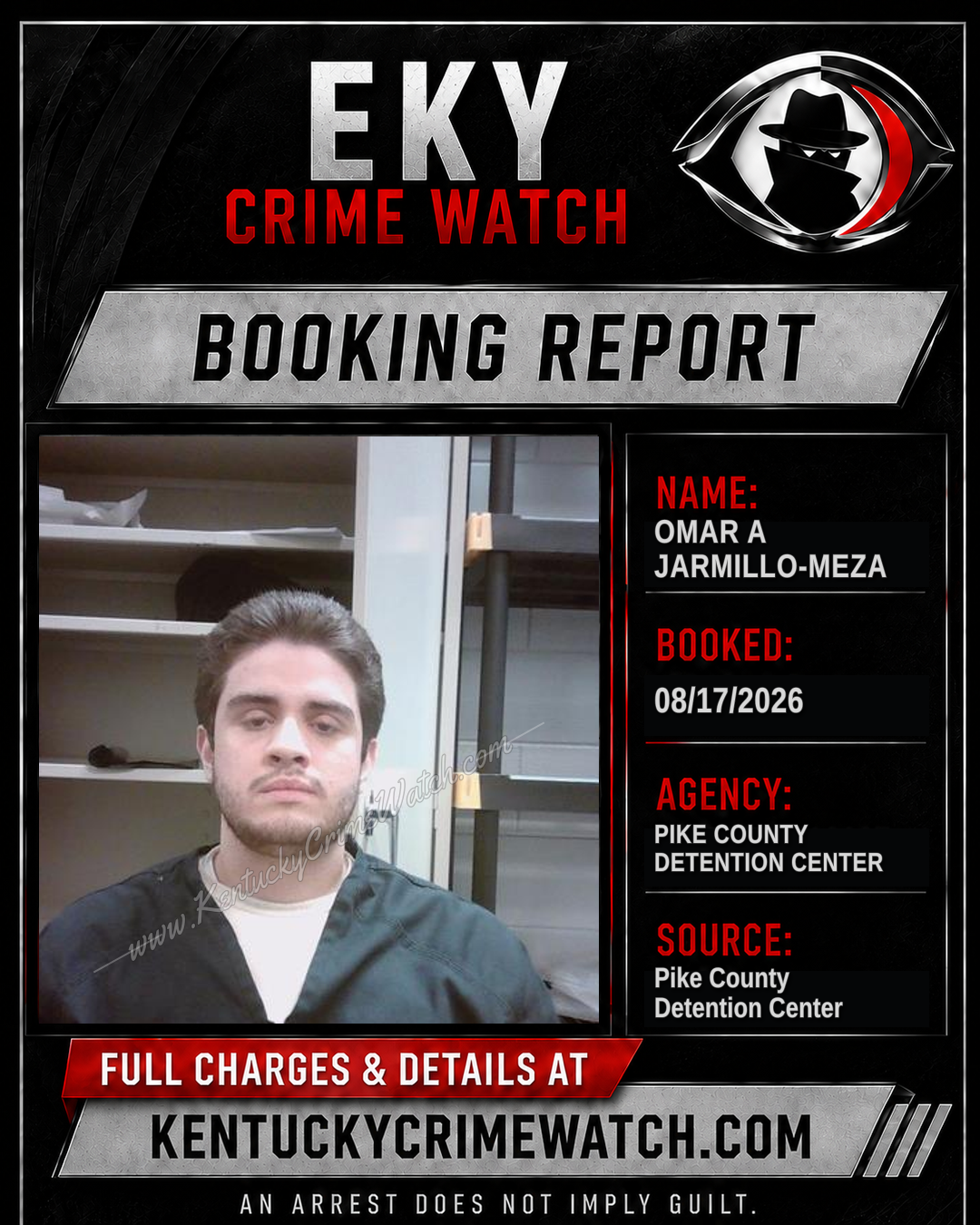 OMAR A JARMILLO-MEZA booking image