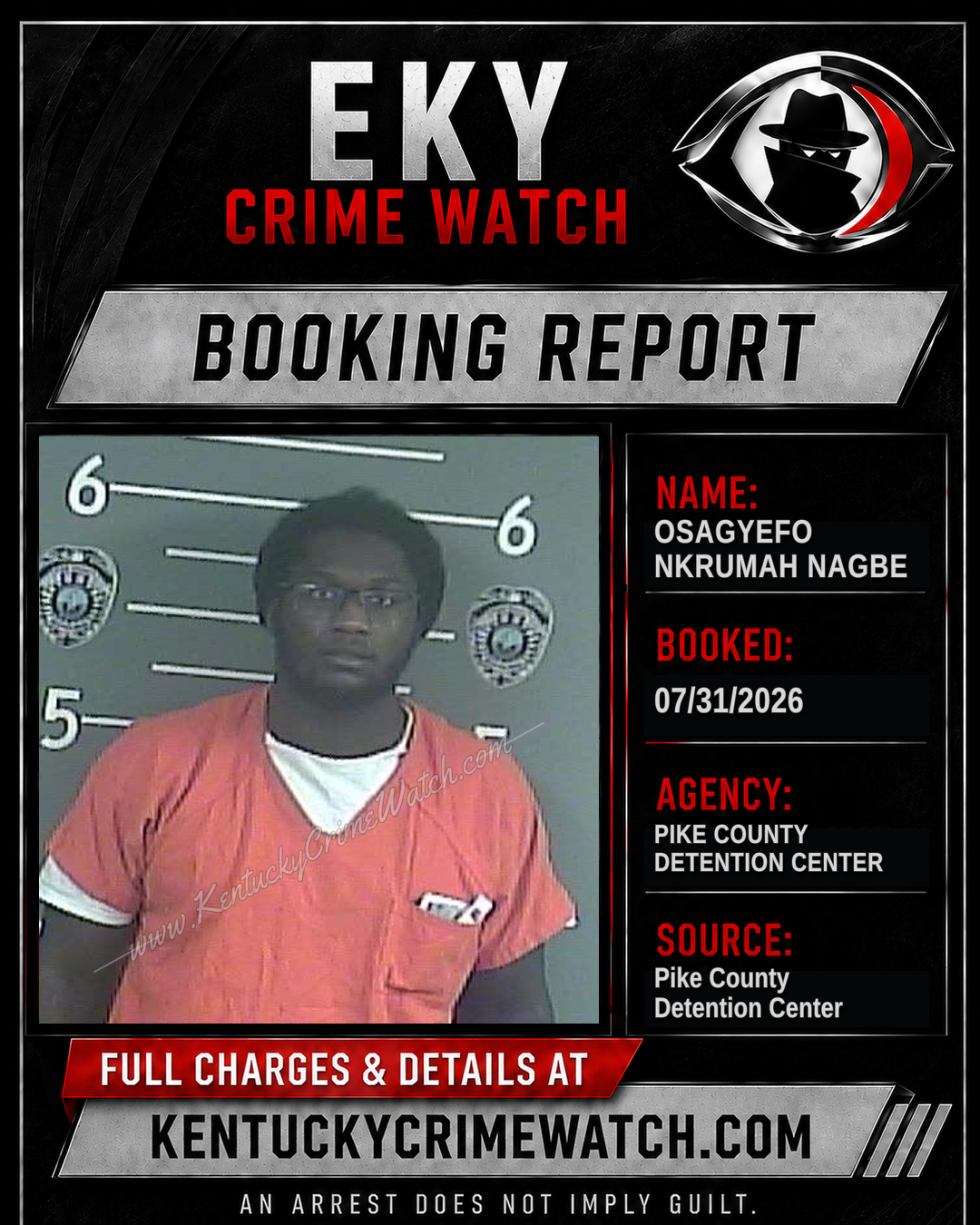 OSAGYEFO NKRUMAH NAGBE booking image