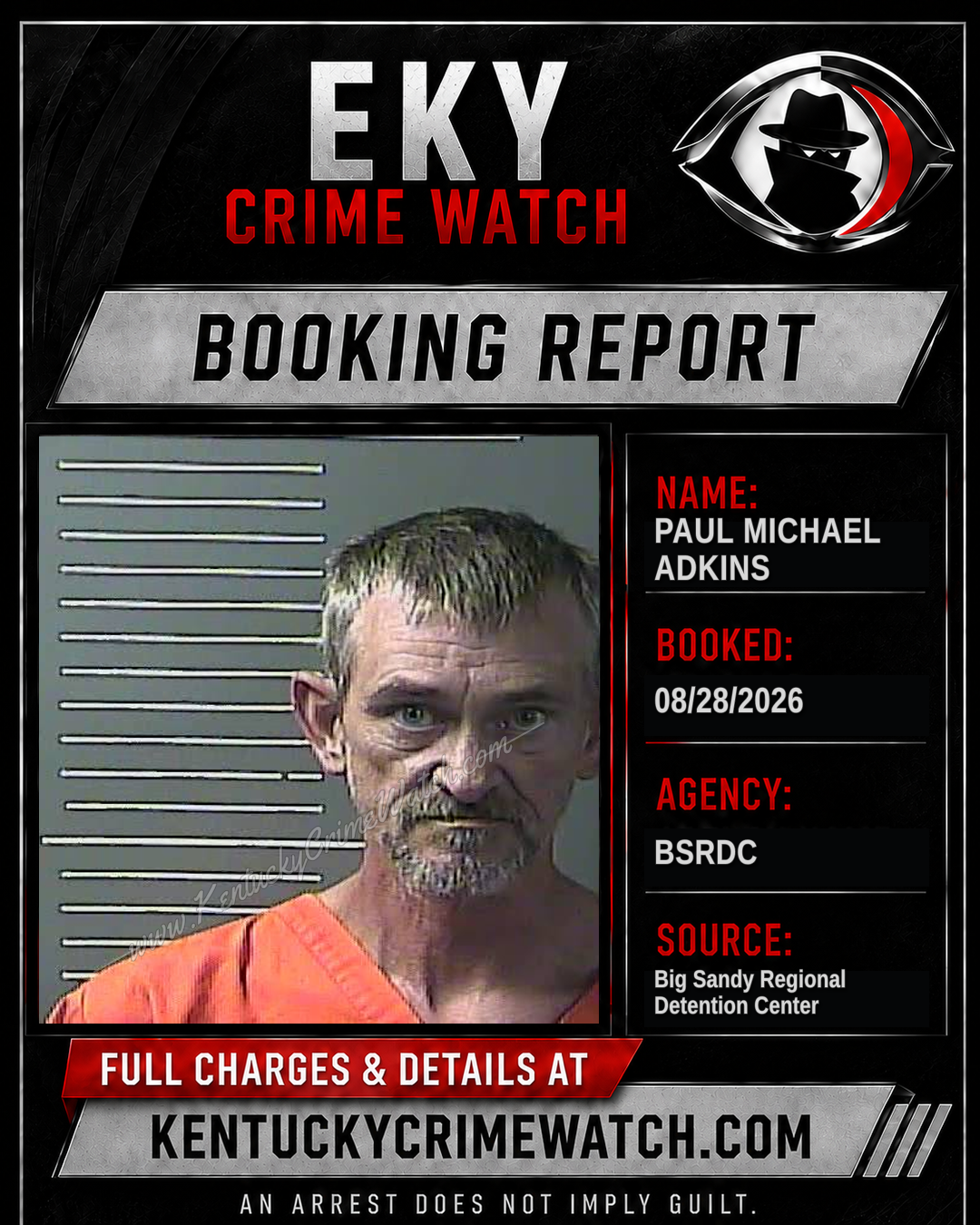 PAUL MICHAEL ADKINS booking image