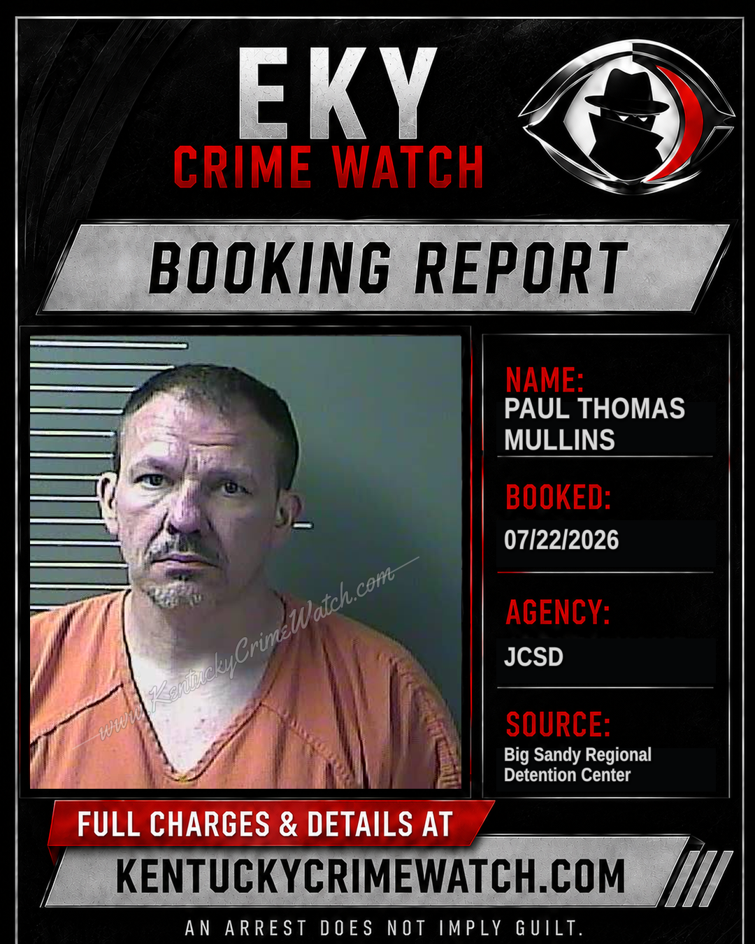 PAUL THOMAS MULLINS booking image