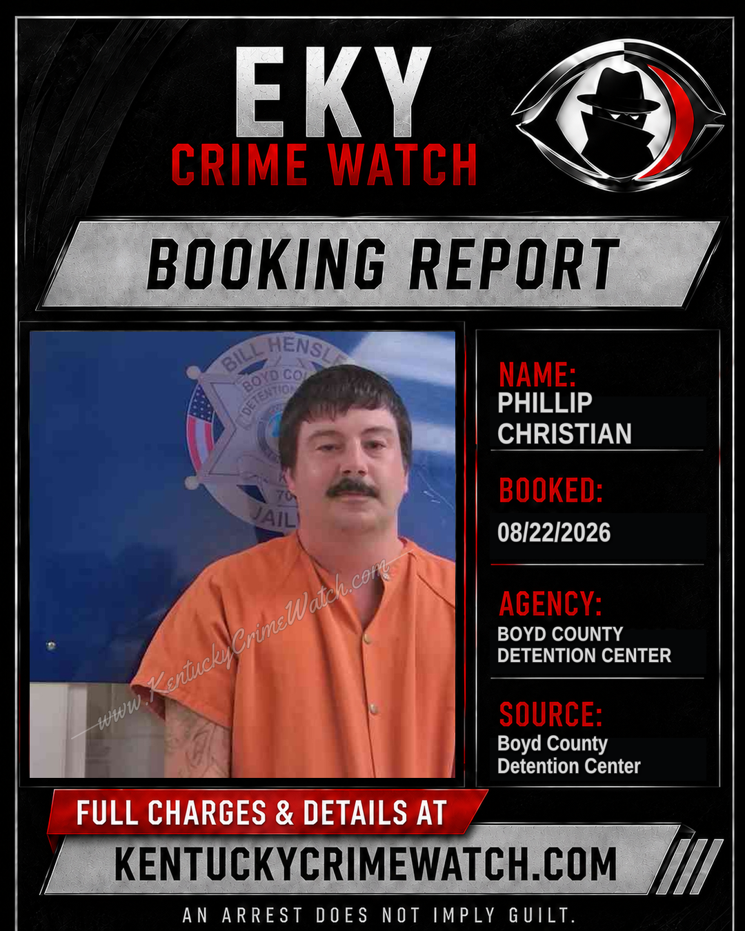 PHILLIP CHRISTIAN booking image