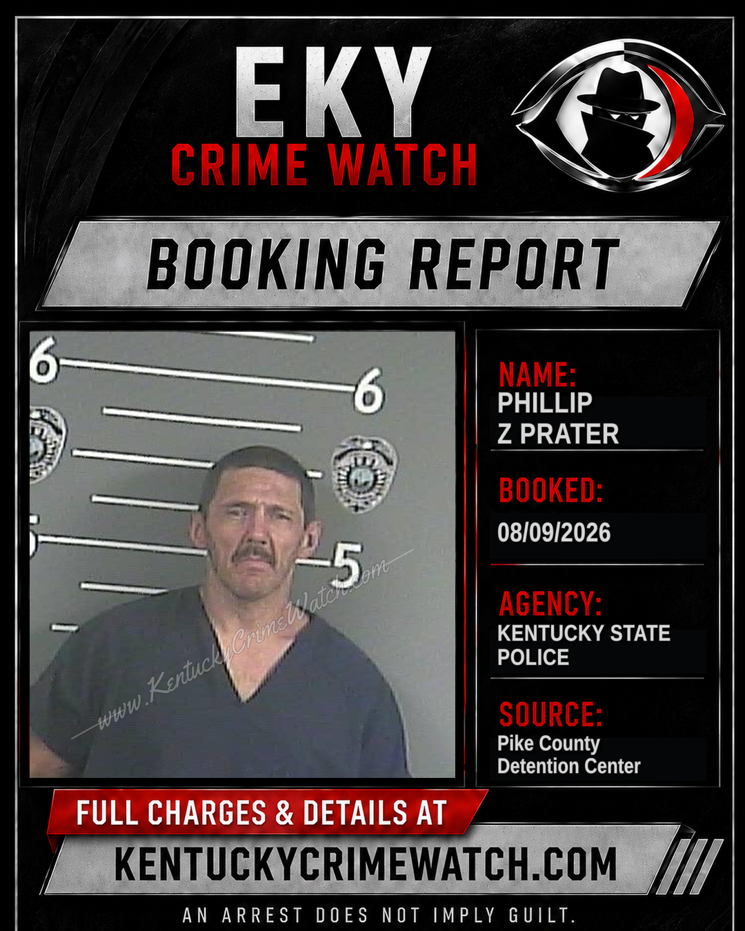 PHILLIP Z PRATER booking image