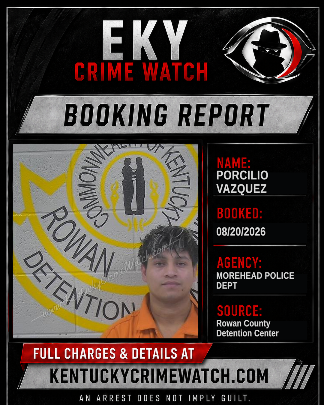 PORCILIO VAZQUEZ booking image