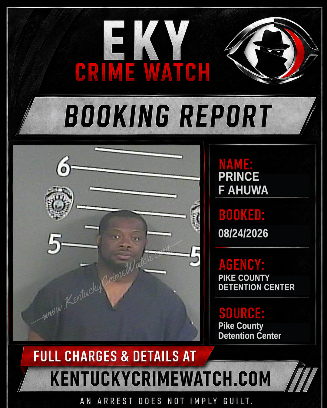 PRINCE F AHUWA booking image