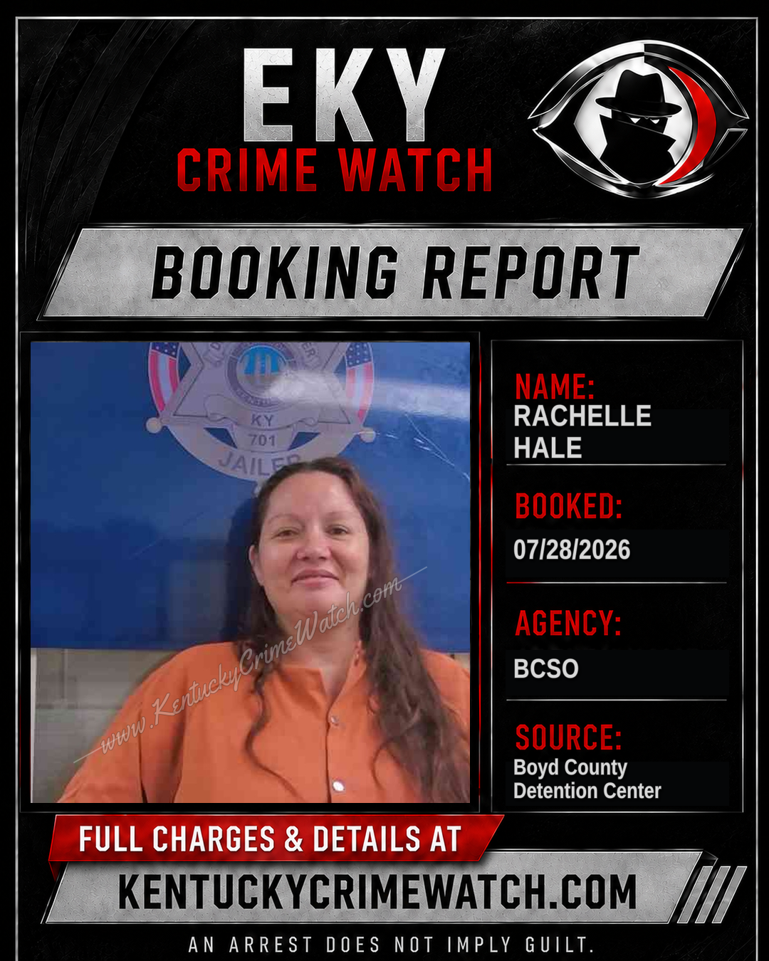 RACHELLE HALE booking image
