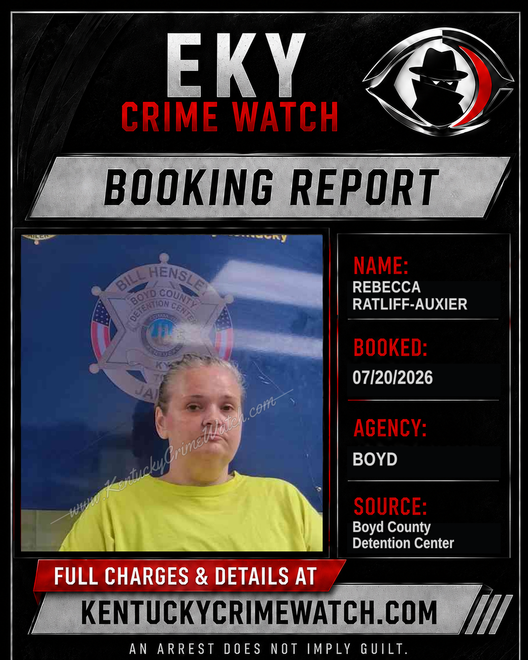 REBECCA RATLIFF-AUXIER booking image