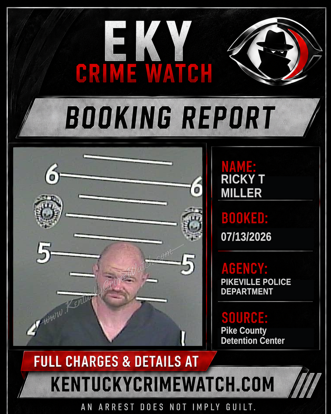 RICKY T MILLER booking image