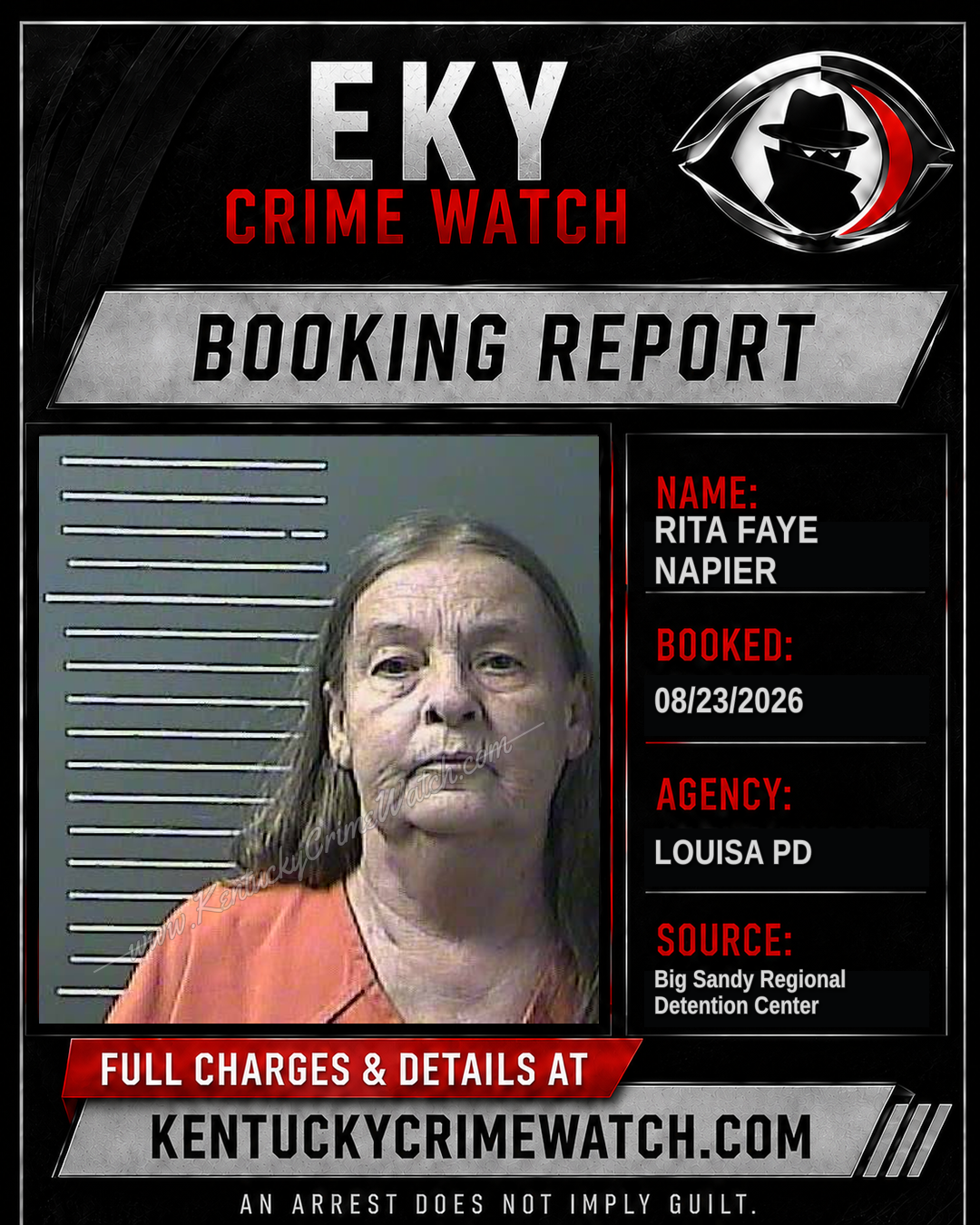RITA FAYE NAPIER booking image