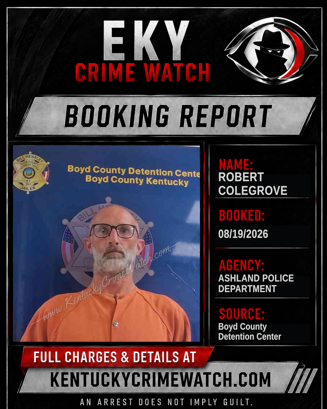 ROBERT COLEGROVE booking image