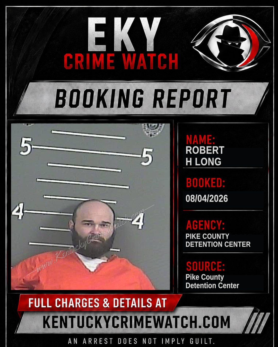 ROBERT H LONG booking image
