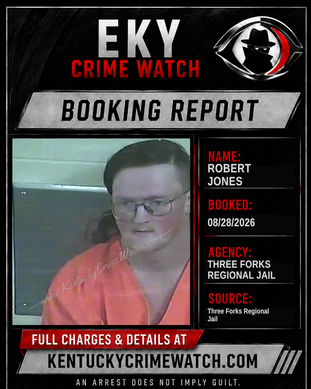 Robert Jones booking image