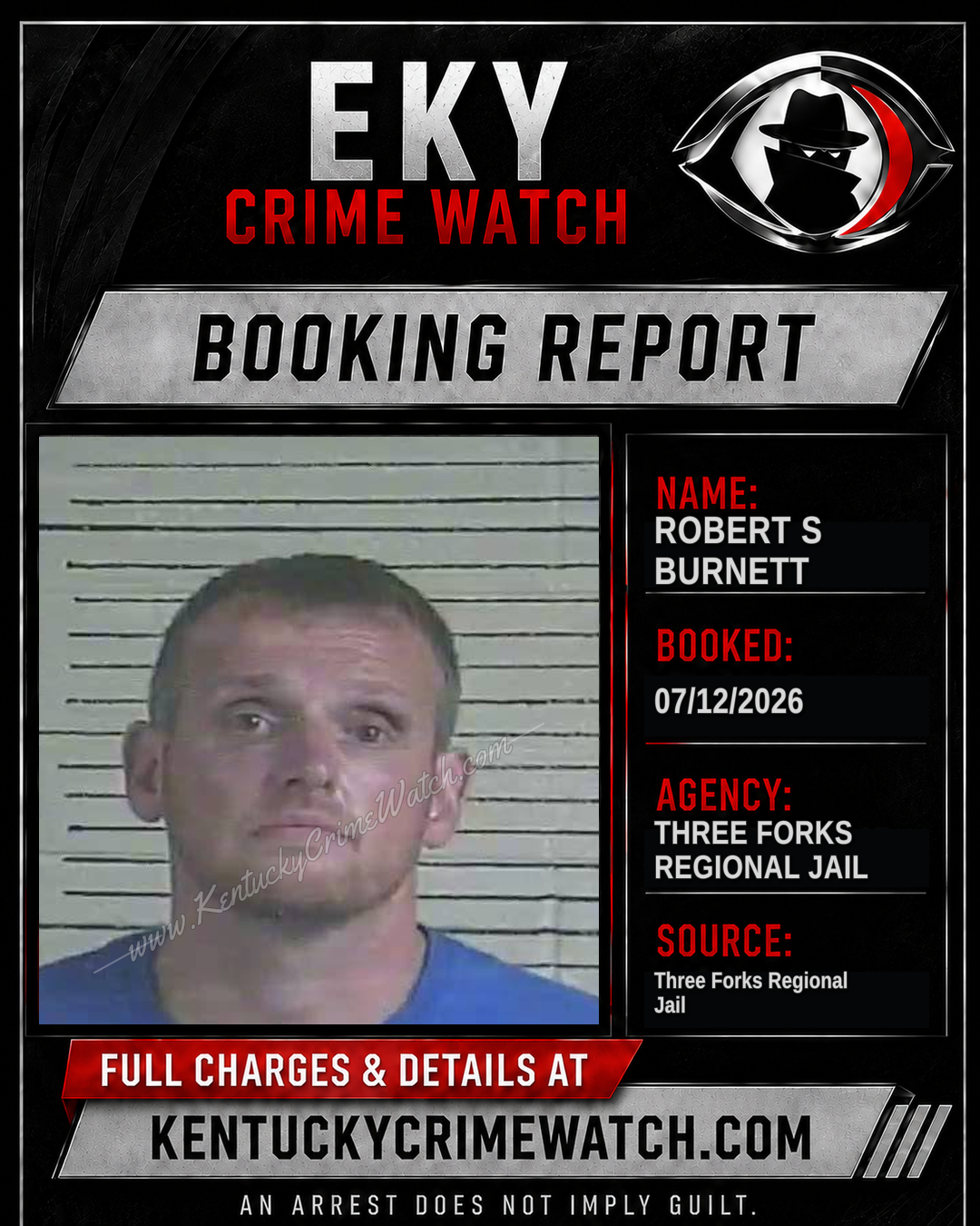 Robert S Burnett booking image