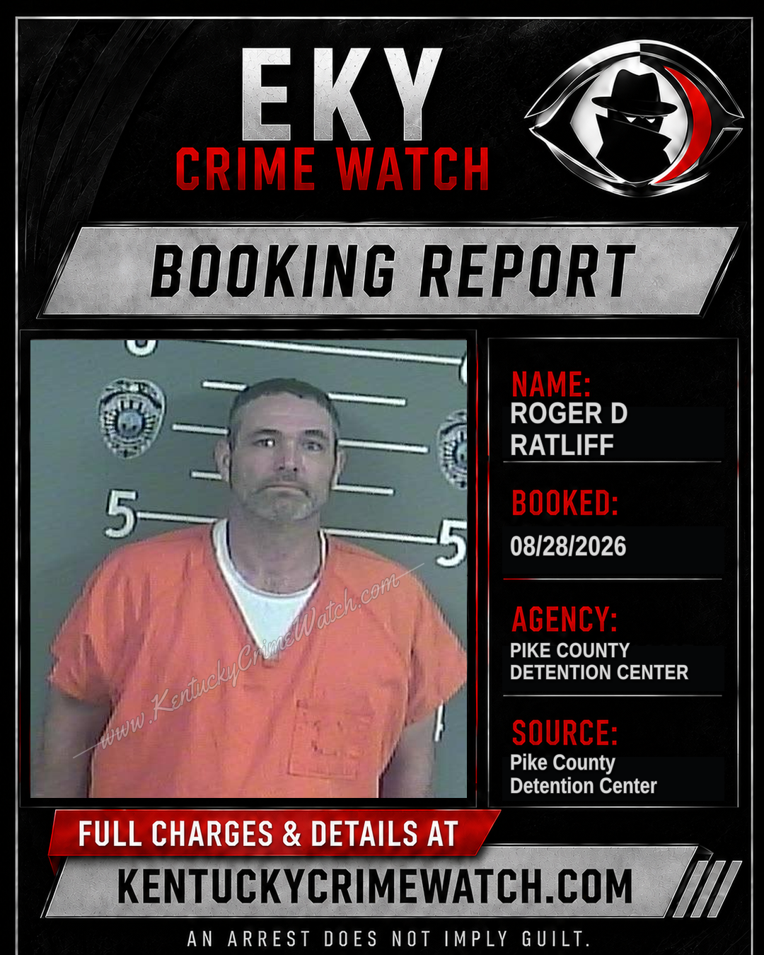 ROGER D RATLIFF booking image
