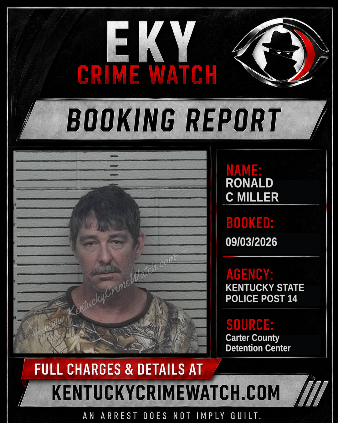 RONALD C MILLER booking image
