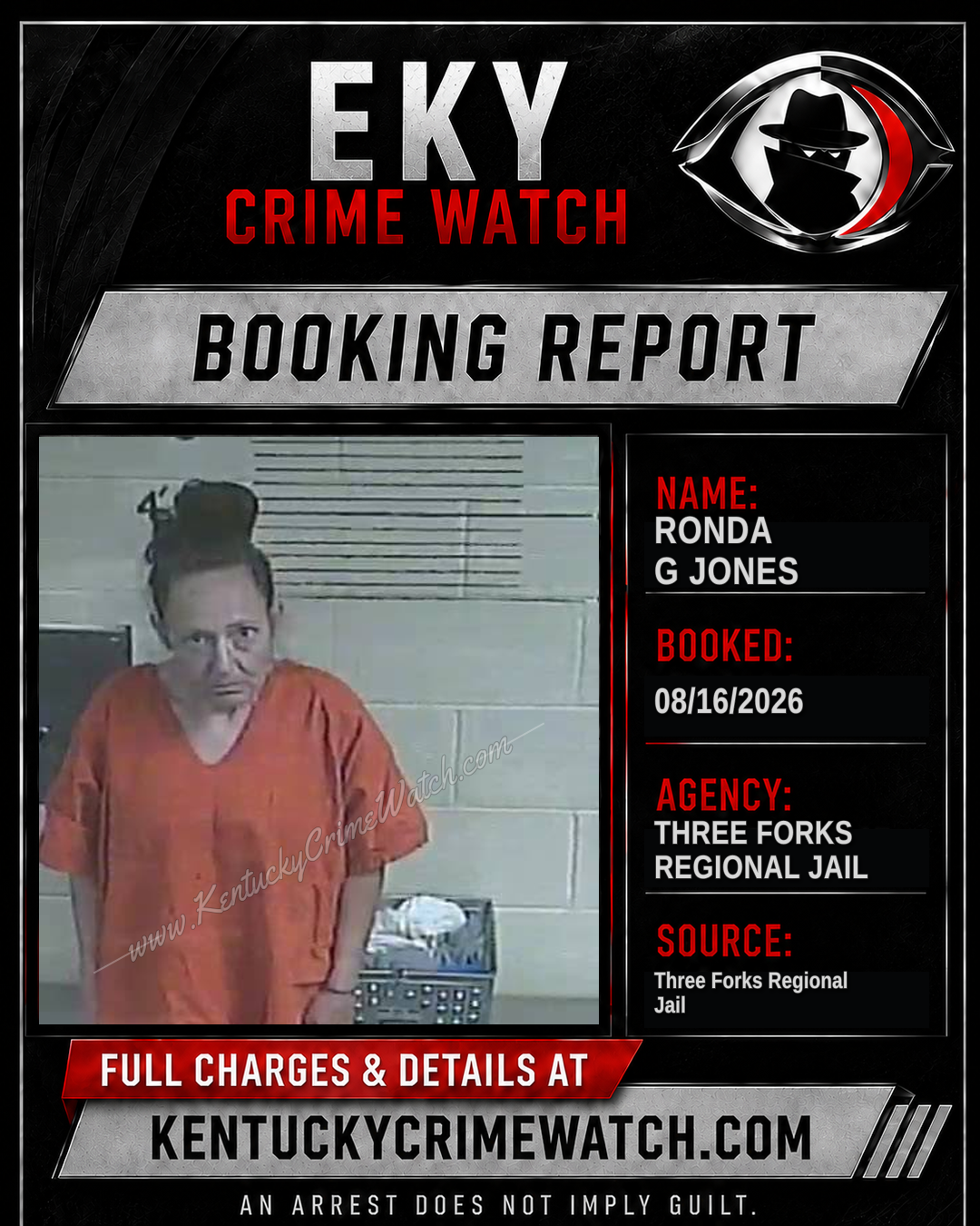 Ronda G Jones booking image