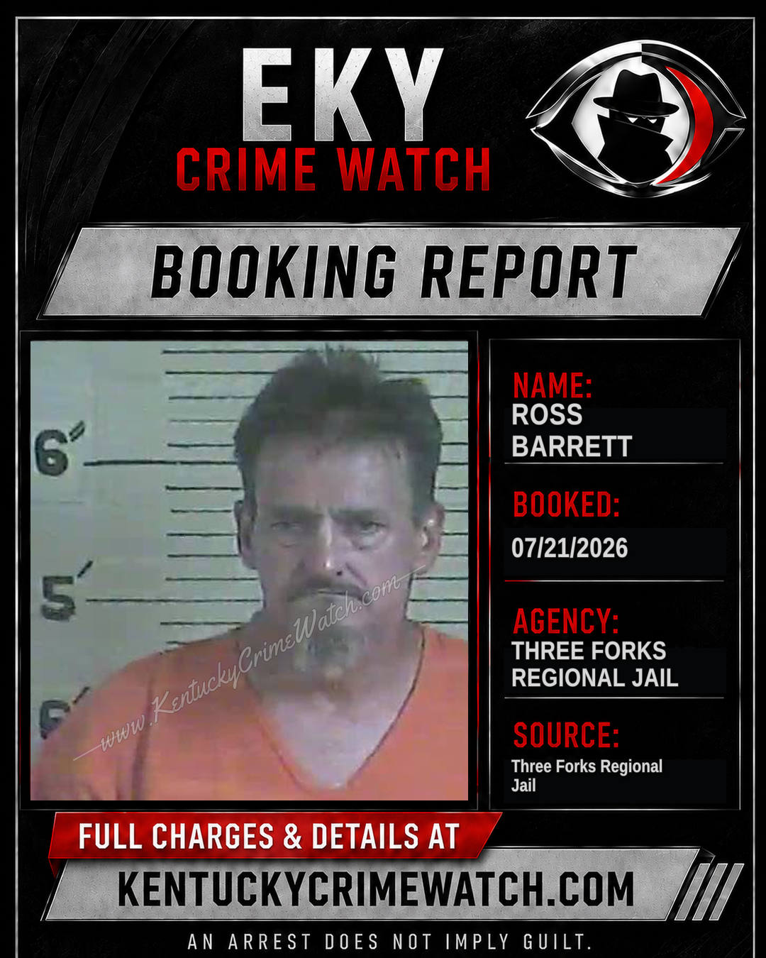 Ross Barrett booking image