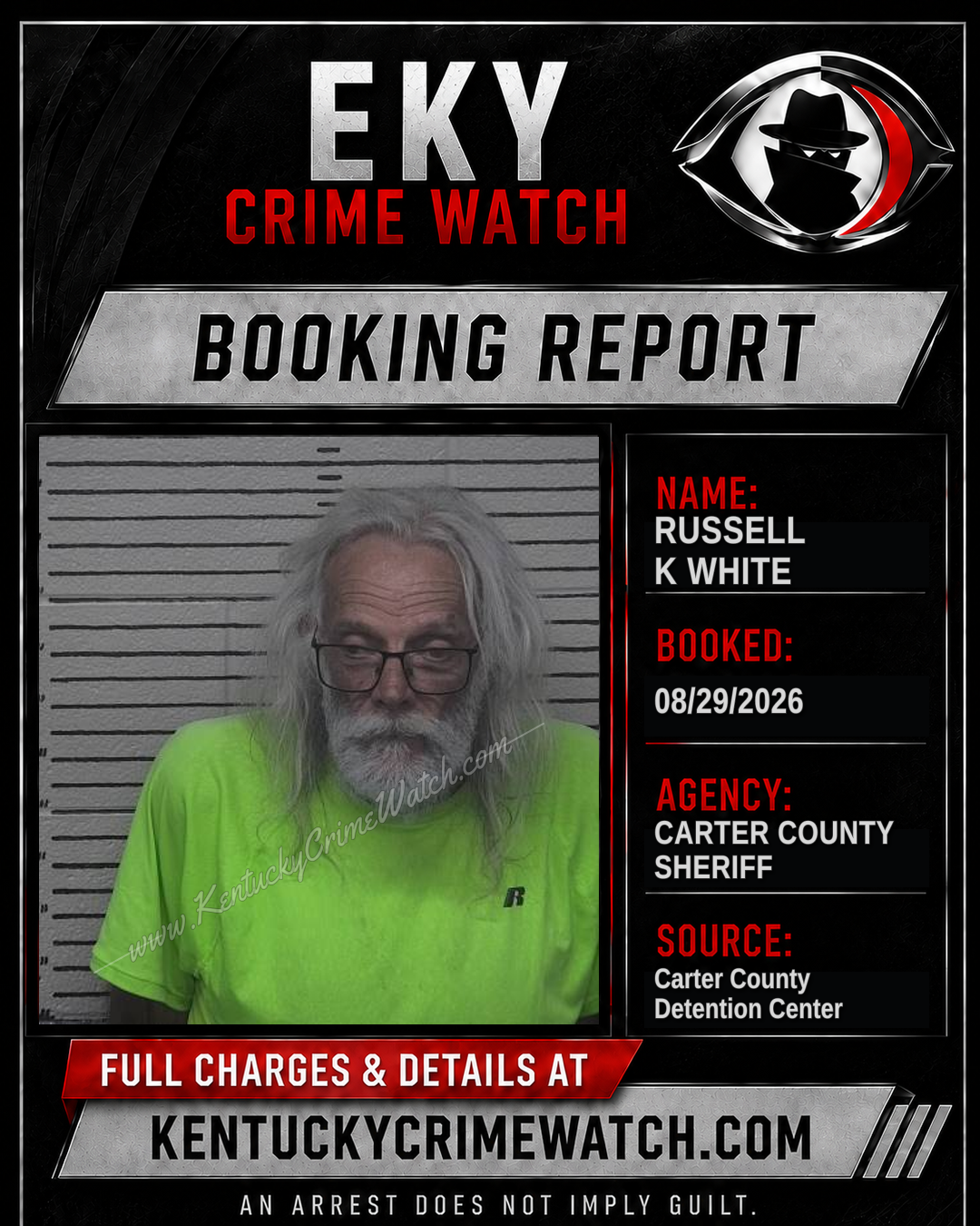 RUSSELL K WHITE booking image