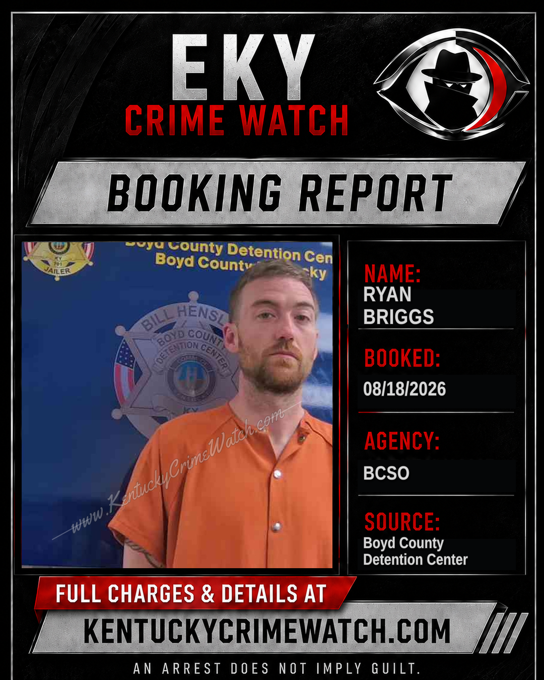 RYAN BRIGGS booking image